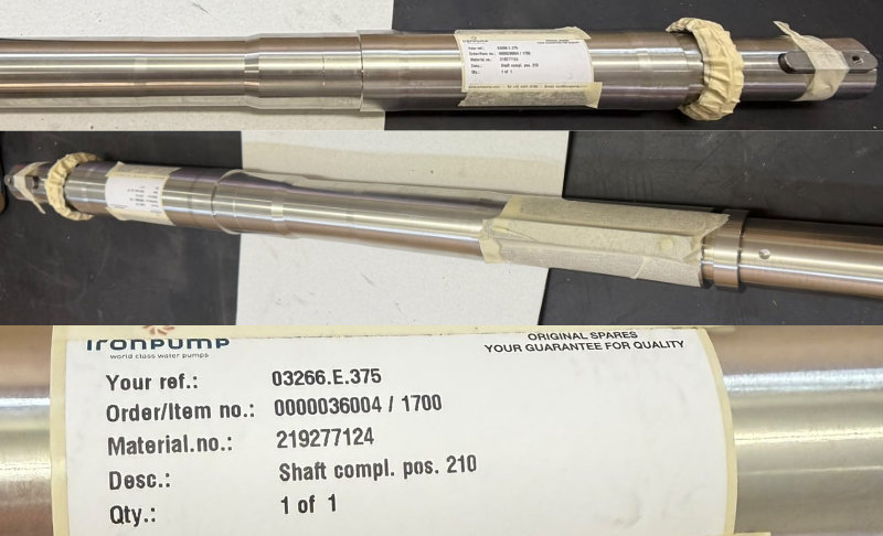 IRON pump shaft